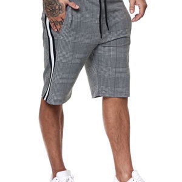2021 new men's leisure sports plaid stripe fashion slim shorts beach pants, White;black
2021 new men's leisure sports plaid stripe fashion slim shorts beach pants, White;black