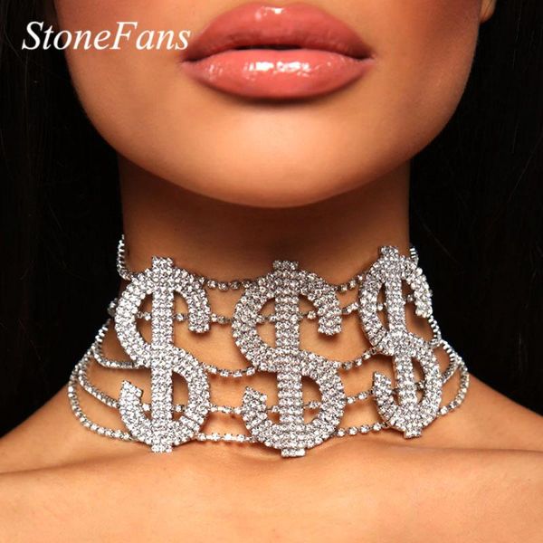 stonefans big money dollar rhinestone necklace statement choker for women fashion crystal collar necklace chain party jewelry, Golden;silver
stonefans big money dollar rhinestone necklace statement choker for women fashion crystal collar necklace chain party jewelry, Golden;silver
