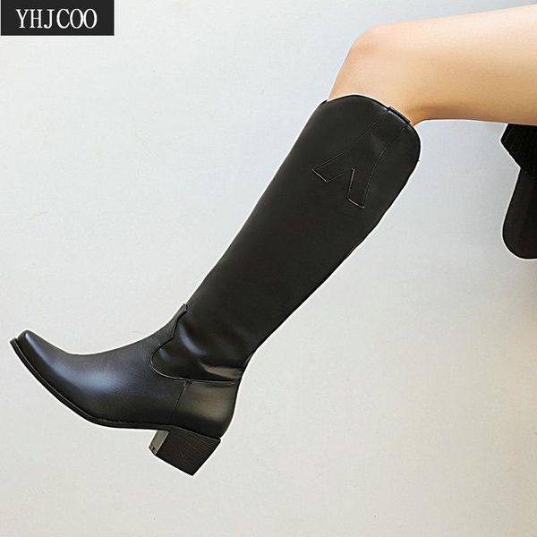 2020 warm winter knee high boots for women wide calf comfort square women boots fashion combat botines mujer plus size 43, Black
2020 warm winter knee high boots for women wide calf comfort square women boots fashion combat botines mujer plus size 43, Black