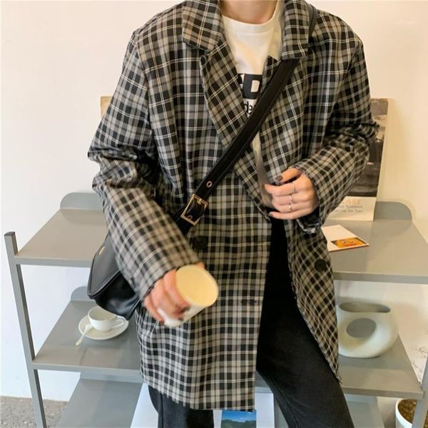 autumn korean-style suit coat women's loose-fit versatile retro hong kong flavor plaid long sleeve casual women blazers1, White;black
autumn korean-style suit coat women's loose-fit versatile retro hong kong flavor plaid long sleeve casual women blazers1, White;black