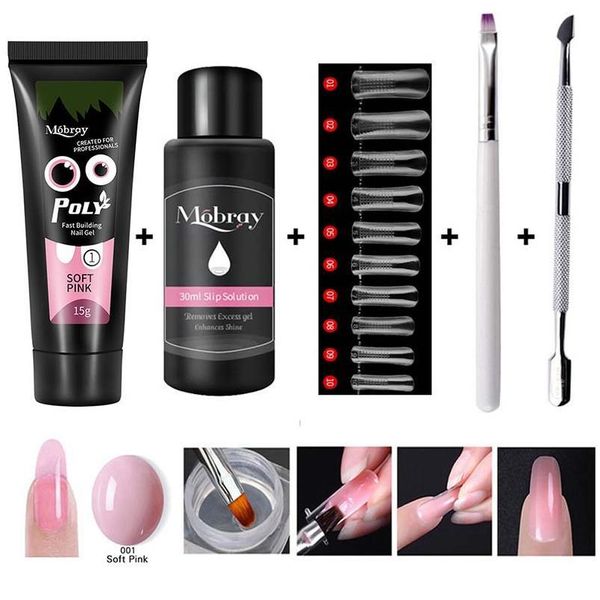 5pcs/lot acrylic builder poly nail gel kit with slip solution gels brush false nail tips nail form manicure sqcidh, Black
5pcs/lot acrylic builder poly nail gel kit with slip solution gels brush false nail tips nail form manicure sqcidh, Black