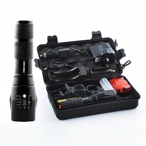 probe shiny powerful led t6 led tactical zoomable torch fanatic use 18650/ battery 
probe shiny powerful led t6 led tactical zoomable torch fanatic use 18650/ battery