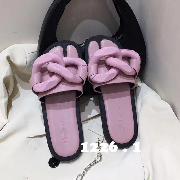 candy color women slippers open toe metal chain flats heeled casual slides slippers comfortable beach shoes purple slides mules, Black
candy color women slippers open toe metal chain flats heeled casual slides slippers comfortable beach shoes purple slides mules, Black