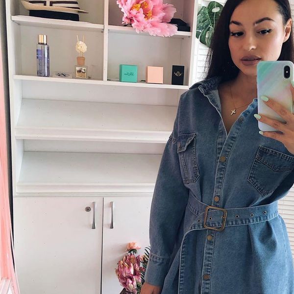 2021 new small dresses women autumn and winter lapels long sleeves waist slimming strappy long sleeves denim women dress, Black;gray
2021 new small dresses women autumn and winter lapels long sleeves waist slimming strappy long sleeves denim women dress, Black;gray