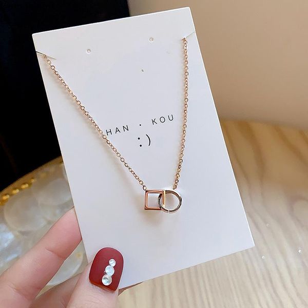 chokers geometric square ring necklace simple and small design tide net red rose gold chain, Golden;silver
chokers geometric square ring necklace simple and small design tide net red rose gold chain, Golden;silver