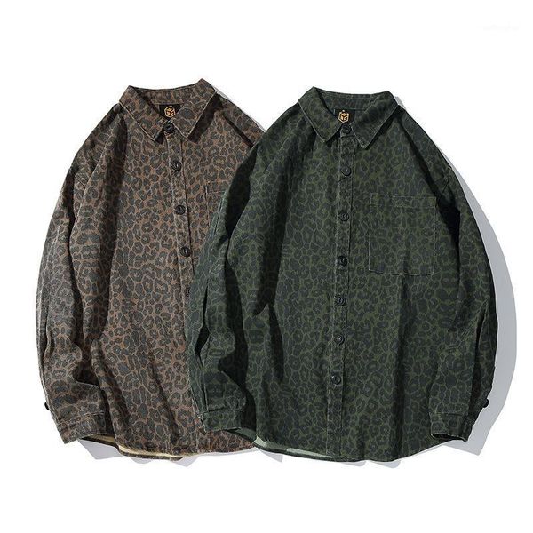 brand fashion autumn winter leopard print men shirt long sleeve loose plus size hip hop streetwear korean camisa masculina new1, White;black
brand fashion autumn winter leopard print men shirt long sleeve loose plus size hip hop streetwear korean camisa masculina new1, White;black