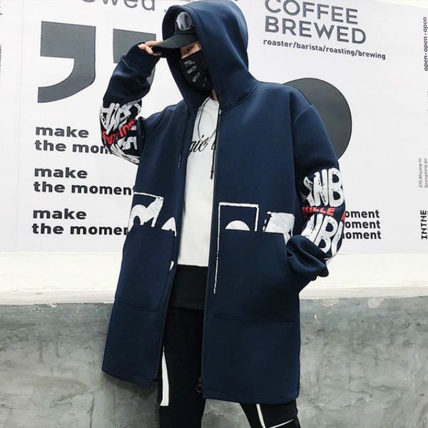 men's trench coats winter slim long coat men letter print style hooded overcoat black hip hop streetwear autumn korean mens jacket, Tan;black
men's trench coats winter slim long coat men letter print style hooded overcoat black hip hop streetwear autumn korean mens jacket, Tan;black