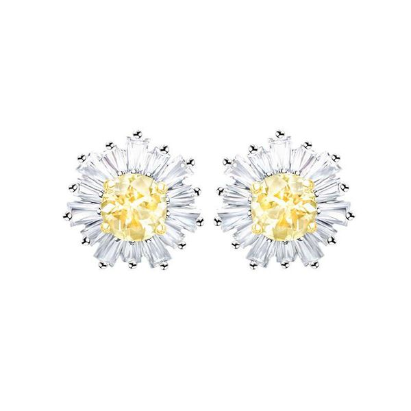 sunshine pierced earrings white rhodium plating sunflower stud earrings swarovski earrings, Golden;silver
sunshine pierced earrings white rhodium plating sunflower stud earrings swarovski earrings, Golden;silver
