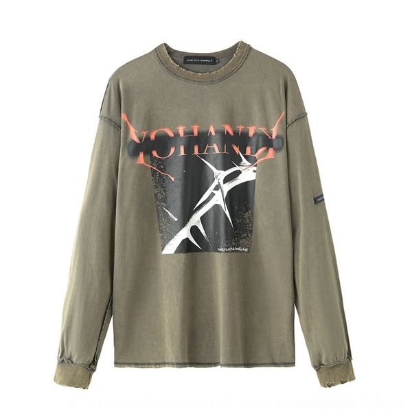 7x96p tkpa autumn new old wash thorns s7pqm sweater high long sleeve base t-shirt harajuku printed street t-shirt hop loose sweater hip, Black
7x96p tkpa autumn new old wash thorns s7pqm sweater high long sleeve base t-shirt harajuku printed street t-shirt hop loose sweater hip, Black