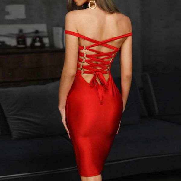 red halter bandage 2020 new style women's christmas party dress r240, Black;gray
red halter bandage 2020 new style women's christmas party dress r240, Black;gray