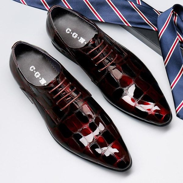 men's leather shoes men shoes zapatos hyun-color men's lace-up crocodile pattern leather de hombre genuine oxfords, Black
men's leather shoes men shoes zapatos hyun-color men's lace-up crocodile pattern leather de hombre genuine oxfords, Black