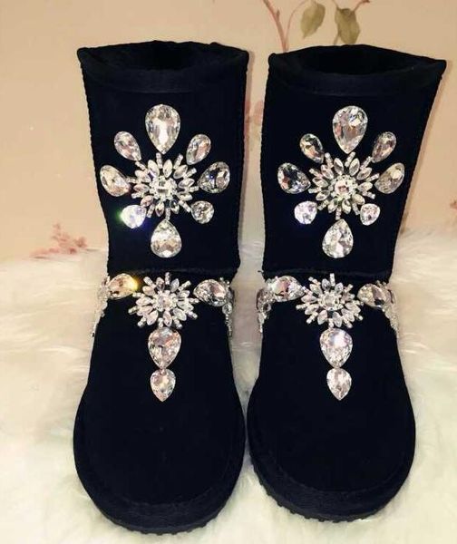 2020 new station heavy industry hand made strass czech diamond leather tube female snowboots cotton shoe 3jpv, Black
2020 new station heavy industry hand made strass czech diamond leather tube female snowboots cotton shoe 3jpv, Black