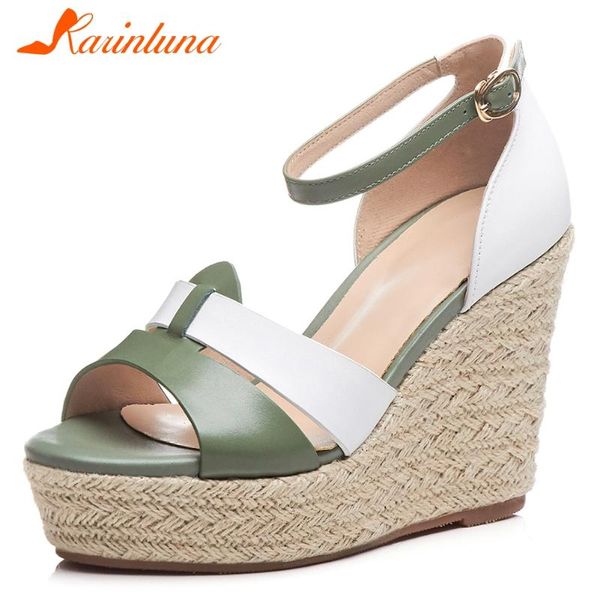 karin brand genuine leather girl casual sandals platform open toe mixed color ankle strap wedges women sandals women shoes, Black
karin brand genuine leather girl casual sandals platform open toe mixed color ankle strap wedges women sandals women shoes, Black
