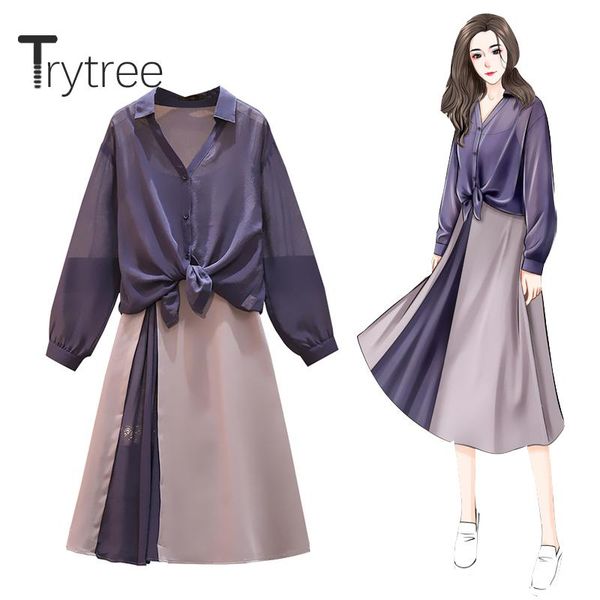 women's tracksuits trytree 2021 summer women two piece set casual turn-down collar single breasted + sling dress a-line fashion 2, Gray
women's tracksuits trytree 2021 summer women two piece set casual turn-down collar single breasted + sling dress a-line fashion 2, Gray