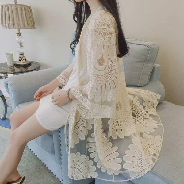2020 summer new style coat women's mid-length korean-style large size lace loose-fit bell sleeve hollow out cardigan coat, Blue;black
2020 summer new style coat women's mid-length korean-style large size lace loose-fit bell sleeve hollow out cardigan coat, Blue;black