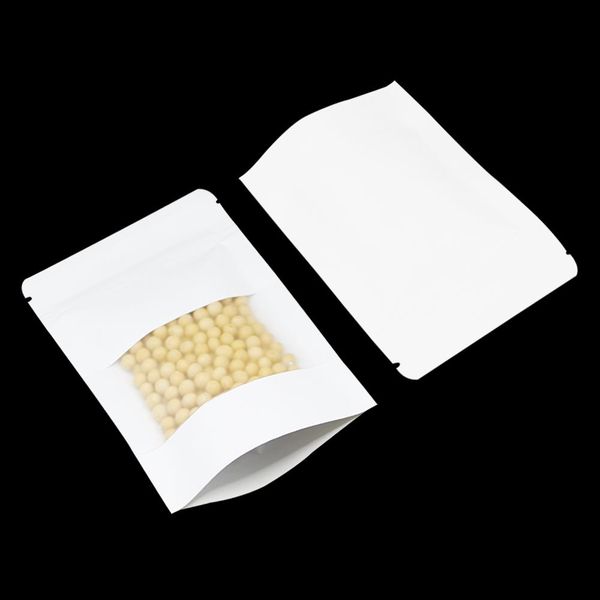12x20cm white kraft paper stand up pouch self seal zipper ziplock packing party bag food packaging doypack with clear window h jlloyj
12x20cm white kraft paper stand up pouch self seal zipper ziplock packing party bag food packaging doypack with clear window h jlloyj