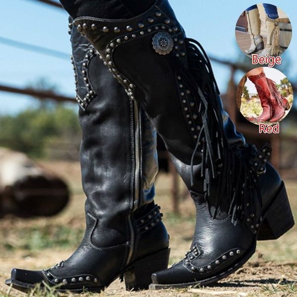 knee womens high boots leather riding boots western cowgirl tall warm pointed toe fashion ladies1, Black
knee womens high boots leather riding boots western cowgirl tall warm pointed toe fashion ladies1, Black