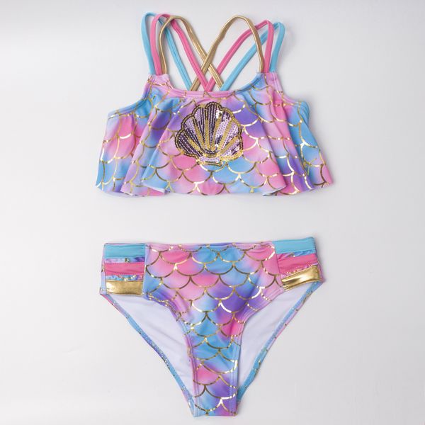 2021 shell sequin girls 'girlsuit gradient детская бикини русалка напечатанный купальник, White;black
2021 shell sequin girls 'girlsuit gradient детская бикини русалка напечатанный купальник, White;black
