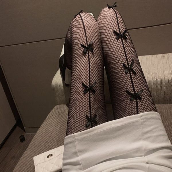 fishing net dark black long tube bow children jk big mesh panties fish hollow stockings, Black;white
fishing net dark black long tube bow children jk big mesh panties fish hollow stockings, Black;white