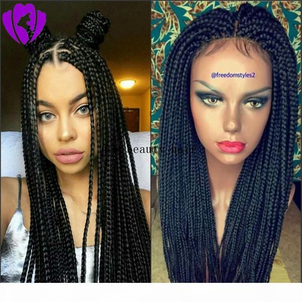 black brown color synthetic braided lace front wigs for women heat resistant fiber hair wigs premium braid wigs with baby hai
black brown color synthetic braided lace front wigs for women heat resistant fiber hair wigs premium braid wigs with baby hai