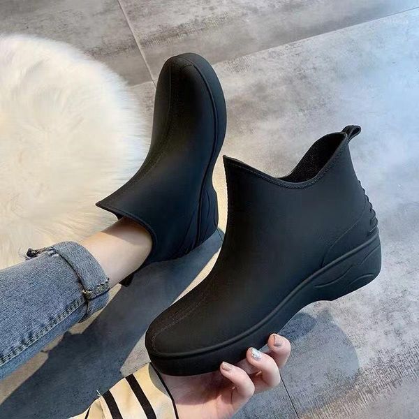 boots japan fashion woman ankle rain rubber boot non-slip water shoes housewives mark shopping platform galoshes for adult1, Black
boots japan fashion woman ankle rain rubber boot non-slip water shoes housewives mark shopping platform galoshes for adult1, Black