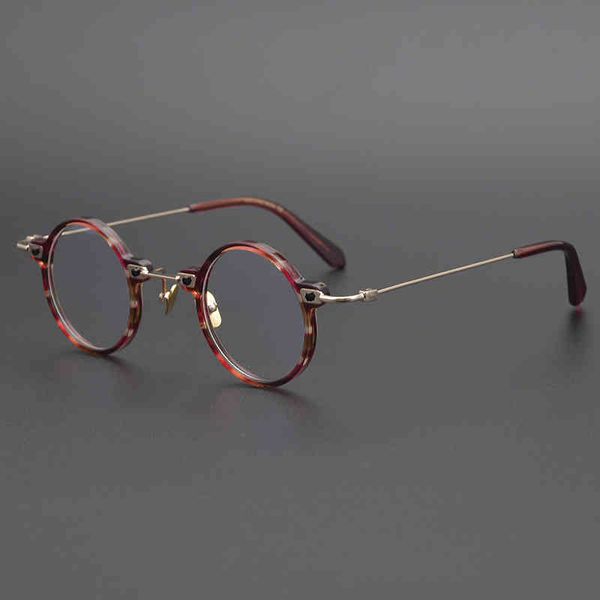 2022 factory wholesale super mini gold beam japanese handmade round of collection plate myopia frame for men and women, White;black
2022 factory wholesale super mini gold beam japanese handmade round of collection plate myopia frame for men and women, White;black