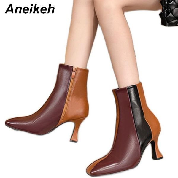 aneikeh 2021 new spring/autumn retro fashion zipper patchwork mixed colors sewing square heels boots square toe casua shoes 391, Black
aneikeh 2021 new spring/autumn retro fashion zipper patchwork mixed colors sewing square heels boots square toe casua shoes 391, Black