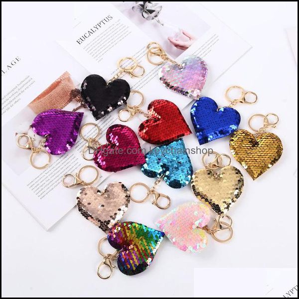 keychains fashion accessories cute heart keychain glitter pompom sequins key ring gifts for women llavero chaveros charms car bag drop deliv, Silver
keychains fashion accessories cute heart keychain glitter pompom sequins key ring gifts for women llavero chaveros charms car bag drop deliv, Silver