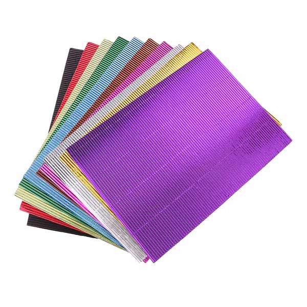 10pcs New Novelty Special Corrugated Craft Paper Corrugated Cardboard Colorful 300x210mm Kids Favorite Gifts