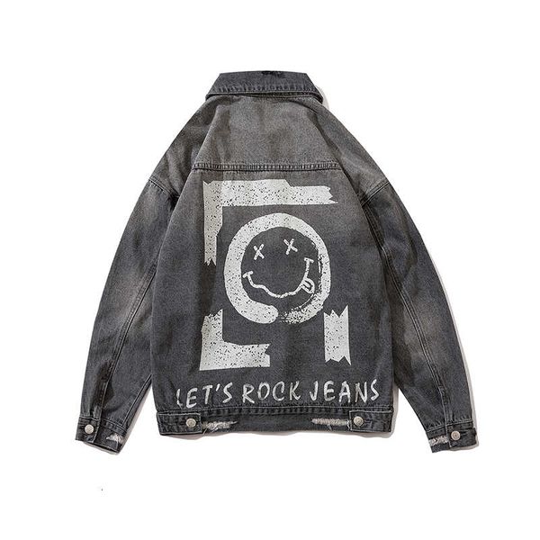 original letter graffiti washed jeans jacket men and women oversize windbreaker denim coat streetwear loose bomber jacket, Black;brown
original letter graffiti washed jeans jacket men and women oversize windbreaker denim coat streetwear loose bomber jacket, Black;brown