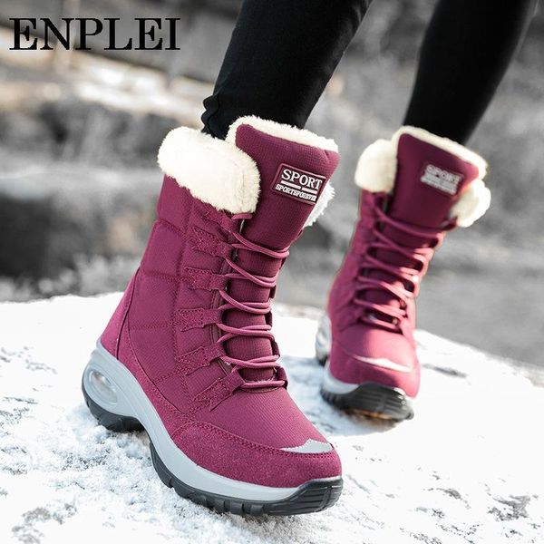 boots enplei women winter mid-calf snow keep warm quality ladies lace-up comfortable waterproof booties femme size 36-42, Black
boots enplei women winter mid-calf snow keep warm quality ladies lace-up comfortable waterproof booties femme size 36-42, Black