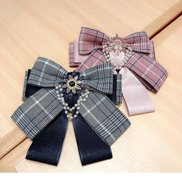 korean fashion plaid multi-layer bowknot ladies fabric bow tie high-end pearl rhinestone pins and brooches for women acc jllmcf, Black;gray
korean fashion plaid multi-layer bowknot ladies fabric bow tie high-end pearl rhinestone pins and brooches for women acc jllmcf, Black;gray