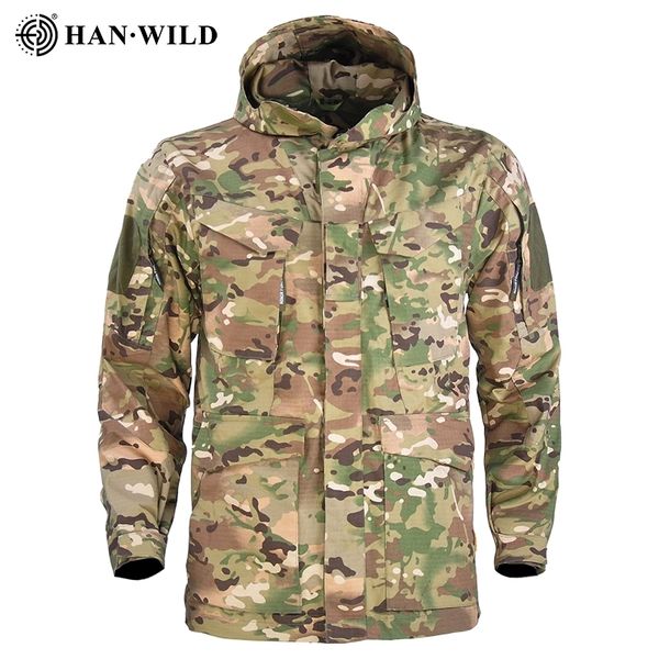 han wild m65 tactical jacket hiking camping jackets long hoodie sports coat men multi-pocket jackets waterproof windbreaker 201128, Black;brown
han wild m65 tactical jacket hiking camping jackets long hoodie sports coat men multi-pocket jackets waterproof windbreaker 201128, Black;brown