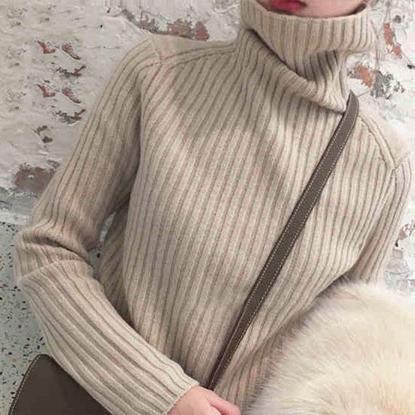 women's sweaters women 2021 autumn winter turtleneck sweater female warm pullovers long sleeve knitted loose casual jumper e761, White;black
women's sweaters women 2021 autumn winter turtleneck sweater female warm pullovers long sleeve knitted loose casual jumper e761, White;black
