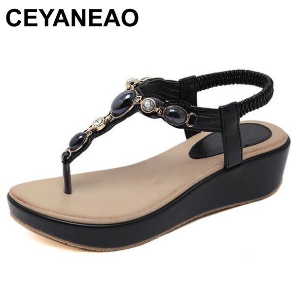 ceyaneao summer fashion flip flops women's gladiator sandals wedge shoes casual women's open toe platform sandals women's sho, Black
ceyaneao summer fashion flip flops women's gladiator sandals wedge shoes casual women's open toe platform sandals women's sho, Black