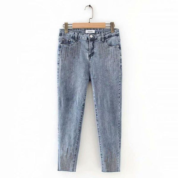plus size women's high waist jeans elastic stretch tight-fitting solid color slim ankle denim pants jeans woman1, Blue
plus size women's high waist jeans elastic stretch tight-fitting solid color slim ankle denim pants jeans woman1, Blue