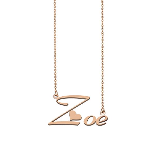 zoe name necklace custom nameplate pendant for women girls birthday gift kids friends jewelry 18k gold plated stainless steel, Silver
zoe name necklace custom nameplate pendant for women girls birthday gift kids friends jewelry 18k gold plated stainless steel, Silver