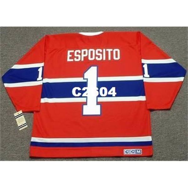 men #1 tony esposito montreal canadiens 1968 ccm vintage retro away hockey jersey or custom any name or number retro jersey, Black
men #1 tony esposito montreal canadiens 1968 ccm vintage retro away hockey jersey or custom any name or number retro jersey, Black
