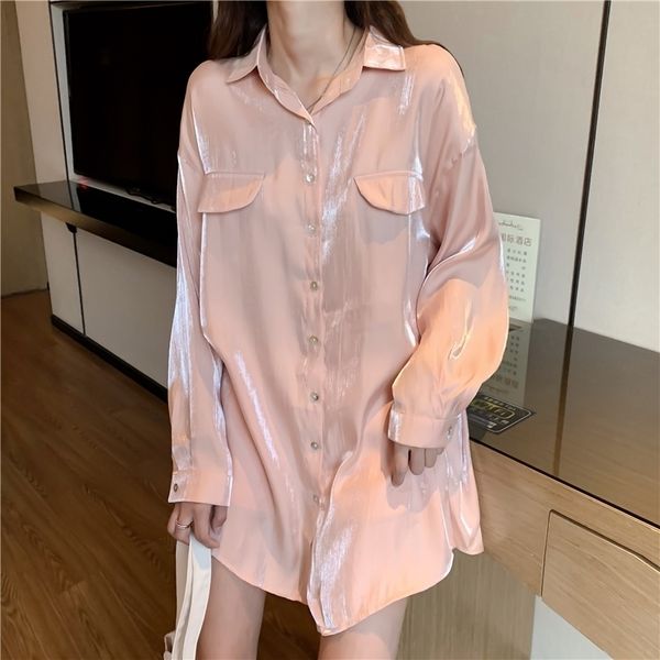 spring autumn girls vintage reflecting chiffon blouses shirt women long sleeve pink and white shirts for female dx3896 y200828
spring autumn girls vintage reflecting chiffon blouses shirt women long sleeve pink and white shirts for female dx3896 y200828