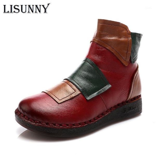 boots lisunny 2021 autumn winter handmade genuine leather ankle women slip-on mixed color soft comfort warm ladies boots1, Black
boots lisunny 2021 autumn winter handmade genuine leather ankle women slip-on mixed color soft comfort warm ladies boots1, Black