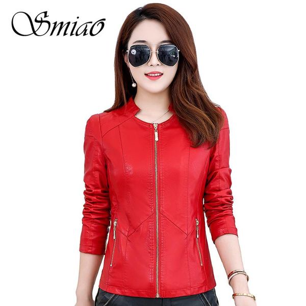 women's leather & faux pu jacket women fashion bright colors black motorcycle coat short zipper soft female
women's leather & faux pu jacket women fashion bright colors black motorcycle coat short zipper soft female