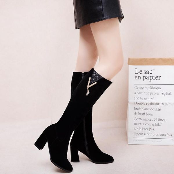 boots chimizhai women shoes winter knee high woman warm autumn ladies dress party stone my403, Black
boots chimizhai women shoes winter knee high woman warm autumn ladies dress party stone my403, Black