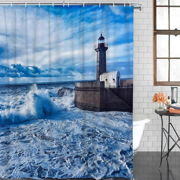 bathroom curtain sea wave lighthouse waterproof fabric shower curtain bathroom decoration shower &12 hook1
bathroom curtain sea wave lighthouse waterproof fabric shower curtain bathroom decoration shower &12 hook1