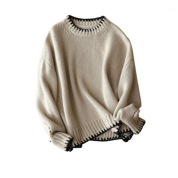 oversized winter fall sweaters for women 100% cashmere warm loose knitted sweater women sweaters, pullovers1, White;black
oversized winter fall sweaters for women 100% cashmere warm loose knitted sweater women sweaters, pullovers1, White;black
