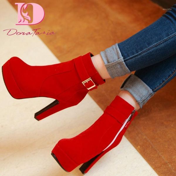 boots doratasia big size 33-43 ladies thick high heels buckle platform ankle women 2021 party office shoes woman1, Black
boots doratasia big size 33-43 ladies thick high heels buckle platform ankle women 2021 party office shoes woman1, Black