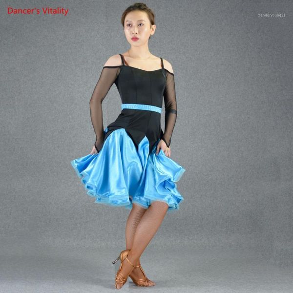 stage wear senior latin dance dresses women ballroom dancing performance competition costumes off shoulder long sleeves ruffles dress1, Black;red
stage wear senior latin dance dresses women ballroom dancing performance competition costumes off shoulder long sleeves ruffles dress1, Black;red