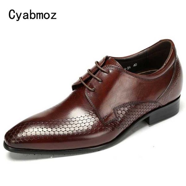 dress shoes cyabmoz men luxury genuine leather buiness male's invisible elevator height increasing 5cm solid formal brogue, Black
dress shoes cyabmoz men luxury genuine leather buiness male's invisible elevator height increasing 5cm solid formal brogue, Black
