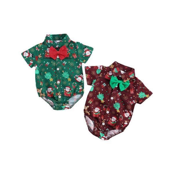 rompers born baby boys christmas romper short sleeve bow-tie cartoon santa claus kids boy turn-down collar single breasted bodysuit, Blue
rompers born baby boys christmas romper short sleeve bow-tie cartoon santa claus kids boy turn-down collar single breasted bodysuit, Blue