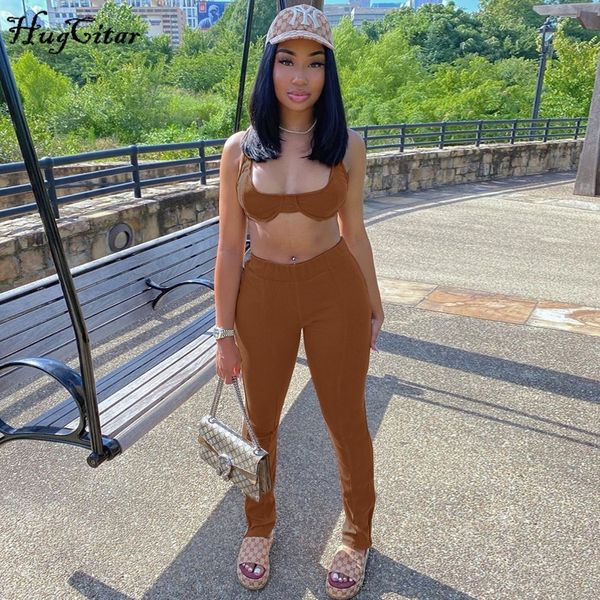 hugcitar sleeveless extra crop slit leggings 2 piece set autumn winter women fashion streetwear outfits tracksuit 201104, Gray
hugcitar sleeveless extra crop slit leggings 2 piece set autumn winter women fashion streetwear outfits tracksuit 201104, Gray