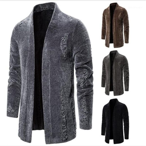 men's sweaters autumn winter fashion men cotton broken hole long sleeve cardigan sweater streetwear vintage casual slim kniting outerwe, White;black
men's sweaters autumn winter fashion men cotton broken hole long sleeve cardigan sweater streetwear vintage casual slim kniting outerwe, White;black